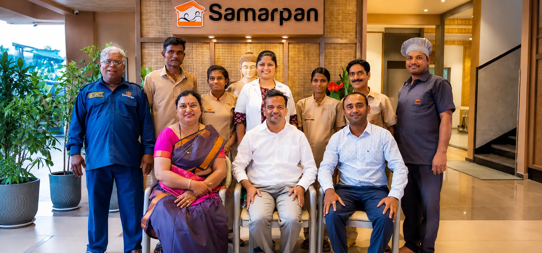 Sunrise over Samarpan Oldage Home rooftop, symbolising a new day of care
